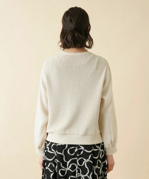 Leilian PLUS HOUSE / レリアンプラスハウス その他アウター | 異素材切替ノーカラージャケット | 詳細6