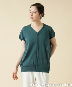 Leilian PLUS HOUSE / レリアンプラスハウス ニット・セーター | シアーニットプルオーバー