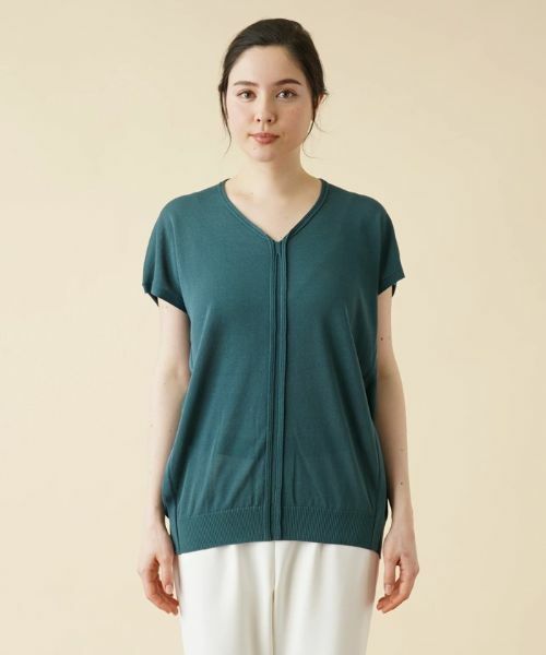 Leilian PLUS HOUSE / レリアンプラスハウス ニット・セーター | シアーニットプルオーバー | 詳細4