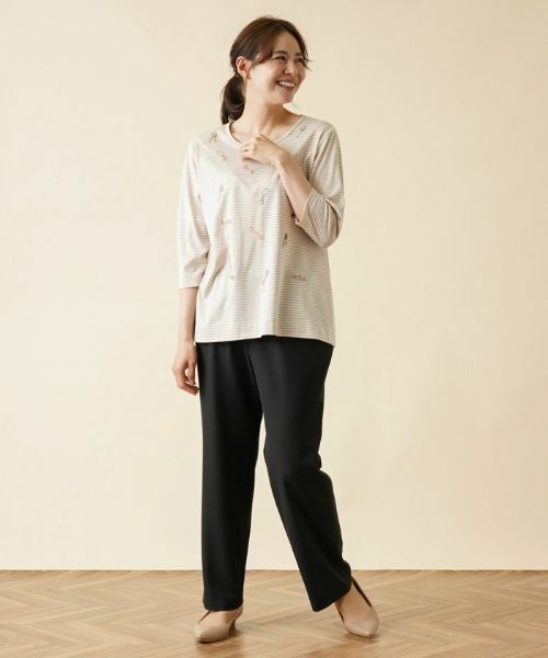 Leilian PLUS HOUSE / レリアンプラスハウス その他パンツ | ストレートロングパンツ | 詳細1