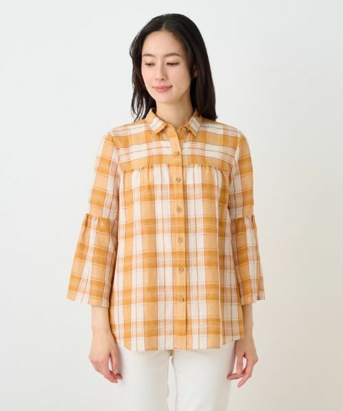 Leilian PLUS HOUSE / レリアンプラスハウス シャツ・ブラウス | チェックチュニックブラウス | 詳細10