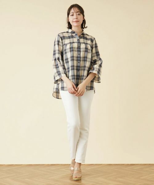 Leilian PLUS HOUSE / レリアンプラスハウス シャツ・ブラウス | チェックチュニックブラウス | 詳細17