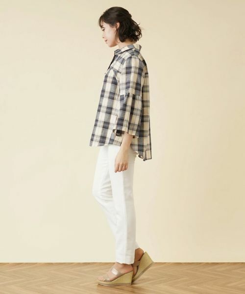 Leilian PLUS HOUSE / レリアンプラスハウス シャツ・ブラウス | チェックチュニックブラウス | 詳細18