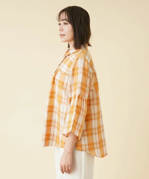 Leilian PLUS HOUSE / レリアンプラスハウス シャツ・ブラウス | チェックチュニックブラウス | 詳細24