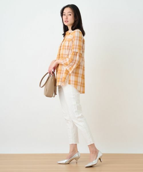 Leilian PLUS HOUSE / レリアンプラスハウス シャツ・ブラウス | チェックチュニックブラウス | 詳細3