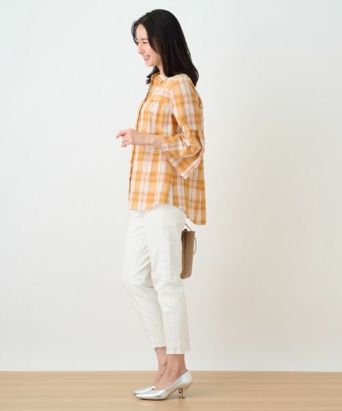 Leilian PLUS HOUSE / レリアンプラスハウス シャツ・ブラウス | チェックチュニックブラウス | 詳細4