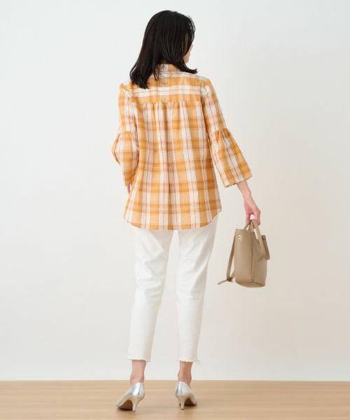 Leilian PLUS HOUSE / レリアンプラスハウス シャツ・ブラウス | チェックチュニックブラウス | 詳細5