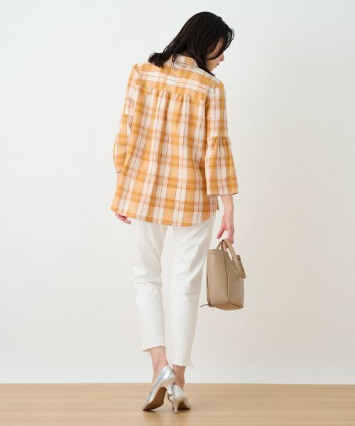 Leilian PLUS HOUSE / レリアンプラスハウス シャツ・ブラウス | チェックチュニックブラウス | 詳細6