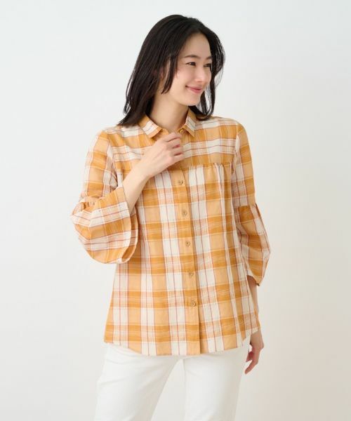 Leilian PLUS HOUSE / レリアンプラスハウス シャツ・ブラウス | チェックチュニックブラウス | 詳細8