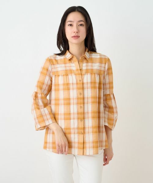 Leilian PLUS HOUSE / レリアンプラスハウス シャツ・ブラウス | チェックチュニックブラウス | 詳細9