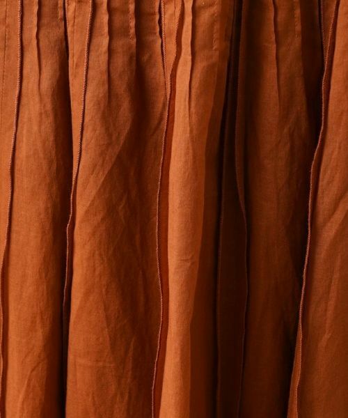 Leilian PLUS HOUSE / レリアンプラスハウス ミニ・ひざ丈スカート | タックミモレスカート | 詳細9