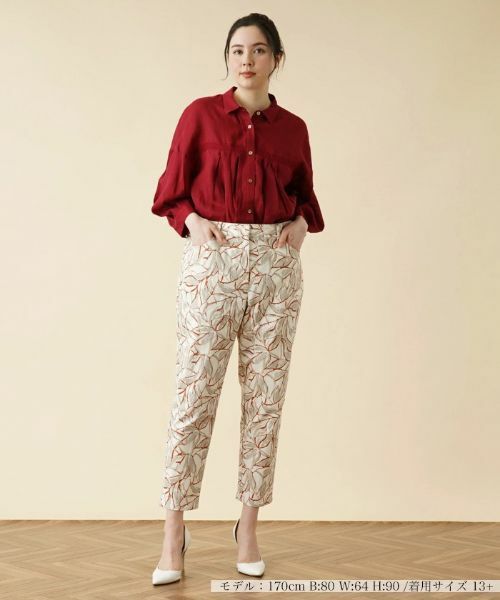 Leilian PLUS HOUSE / レリアンプラスハウス その他パンツ | プリントアンクルパンツ | 詳細1