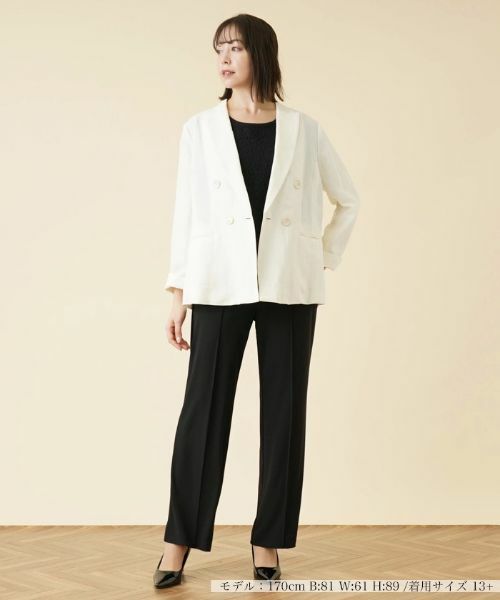 Leilian PLUS HOUSE / レリアンプラスハウス テーラードジャケット | 【店舗人気】ダブルブレストジャケット | 詳細21