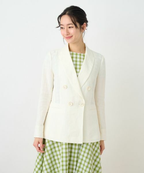 Leilian PLUS HOUSE / レリアンプラスハウス テーラードジャケット | 【店舗人気】ダブルブレストジャケット | 詳細7