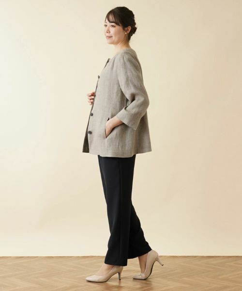 Leilian PLUS HOUSE / レリアンプラスハウス テーラードジャケット | ノーカラージャケット【ROCHAS Premiere】 | 詳細2