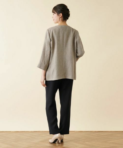 Leilian PLUS HOUSE / レリアンプラスハウス テーラードジャケット | ノーカラージャケット【ROCHAS Premiere】 | 詳細3