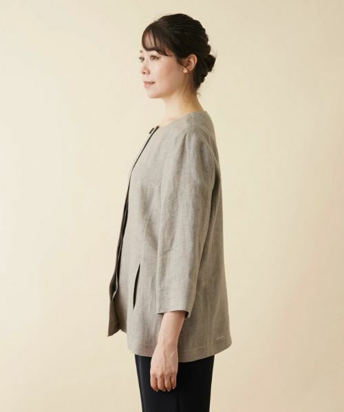 Leilian PLUS HOUSE / レリアンプラスハウス テーラードジャケット | ノーカラージャケット【ROCHAS Premiere】 | 詳細5