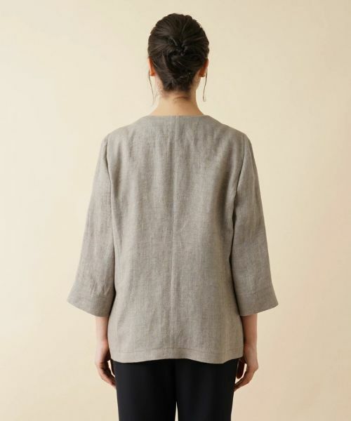 Leilian PLUS HOUSE / レリアンプラスハウス テーラードジャケット | ノーカラージャケット【ROCHAS Premiere】 | 詳細6