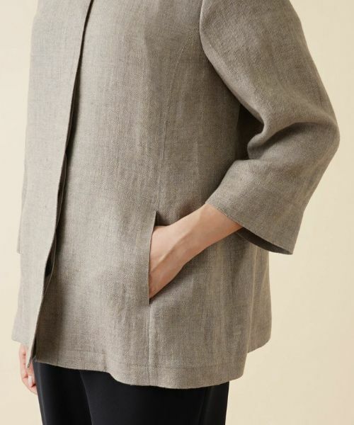 Leilian PLUS HOUSE / レリアンプラスハウス テーラードジャケット | ノーカラージャケット【ROCHAS Premiere】 | 詳細9
