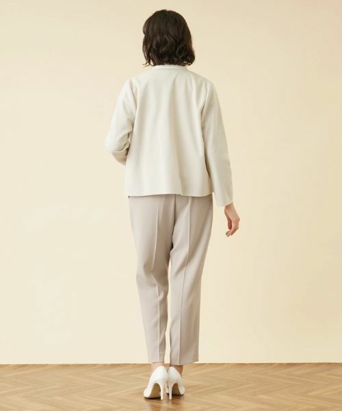 Leilian PLUS HOUSE / レリアンプラスハウス テーラードジャケット | 異素材切替ジップジャケット【ROCHAS Premiere】 | 詳細3