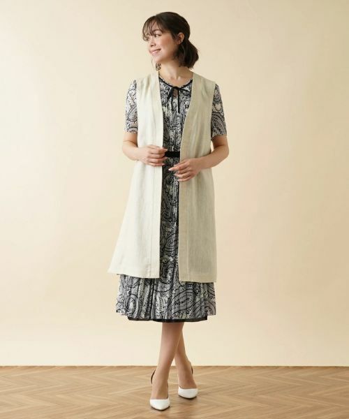 Leilian PLUS HOUSE / レリアンプラスハウス テーラードジャケット | ロングベスト【ROCHAS Premiere】 | 詳細4