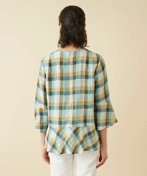 Leilian PLUS HOUSE / レリアンプラスハウス シャツ・ブラウス | チェックオーバーブラウス【ROCHAS Premiere】 | 詳細6