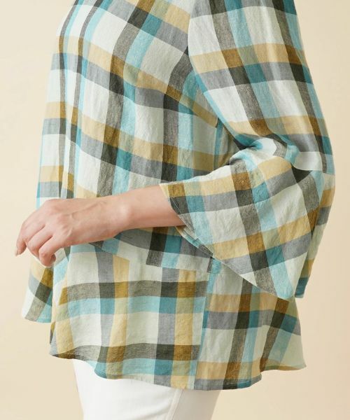 Leilian PLUS HOUSE / レリアンプラスハウス シャツ・ブラウス | チェックオーバーブラウス【ROCHAS Premiere】 | 詳細9