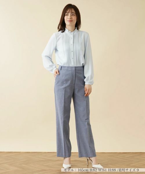 Leilian PLUS HOUSE / レリアンプラスハウス その他パンツ | ワイドストレートパンツ【ROCHAS Premiere】 | 詳細1