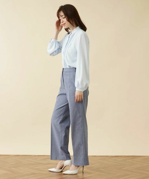 Leilian PLUS HOUSE / レリアンプラスハウス その他パンツ | ワイドストレートパンツ【ROCHAS Premiere】 | 詳細2