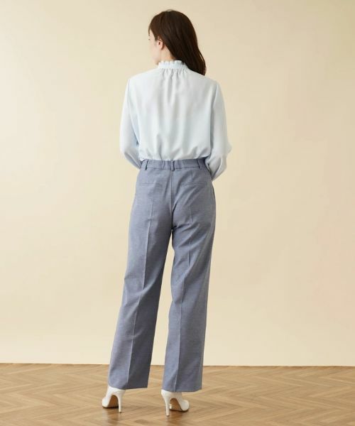 Leilian PLUS HOUSE / レリアンプラスハウス その他パンツ | ワイドストレートパンツ【ROCHAS Premiere】 | 詳細3