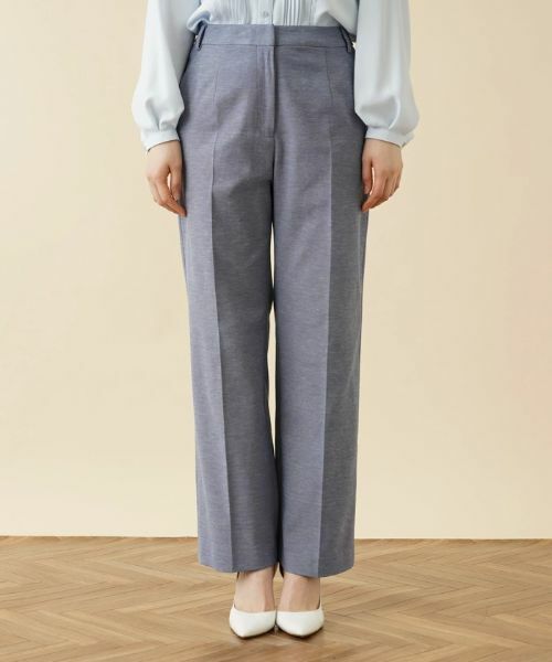 Leilian PLUS HOUSE / レリアンプラスハウス その他パンツ | ワイドストレートパンツ【ROCHAS Premiere】 | 詳細4