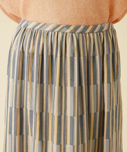 Leilian PLUS HOUSE / レリアンプラスハウス ミニ・ひざ丈スカート | ジャカードギャザースカート | 詳細24