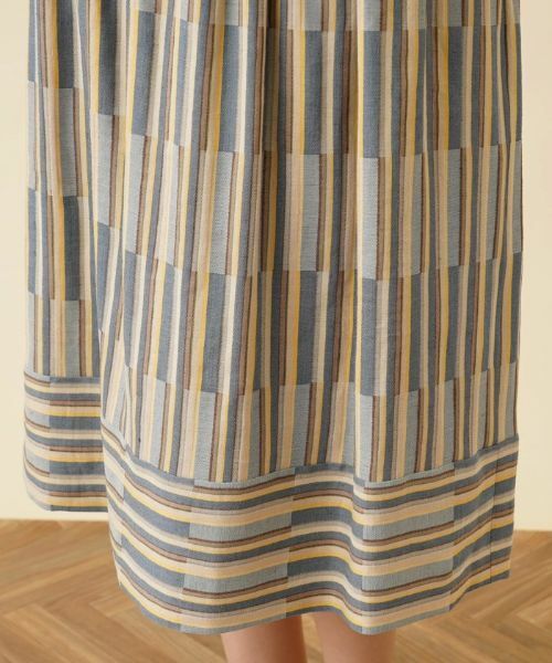 Leilian PLUS HOUSE / レリアンプラスハウス ミニ・ひざ丈スカート | ジャカードギャザースカート | 詳細25