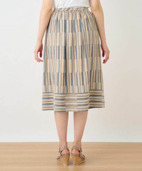 Leilian PLUS HOUSE / レリアンプラスハウス ミニ・ひざ丈スカート | ジャカードギャザースカート | 詳細7