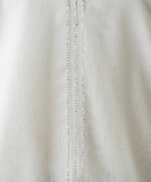 Leilian PLUS HOUSE / レリアンプラスハウス ニット・セーター | ラメラインチュール切替カットソー | 詳細10