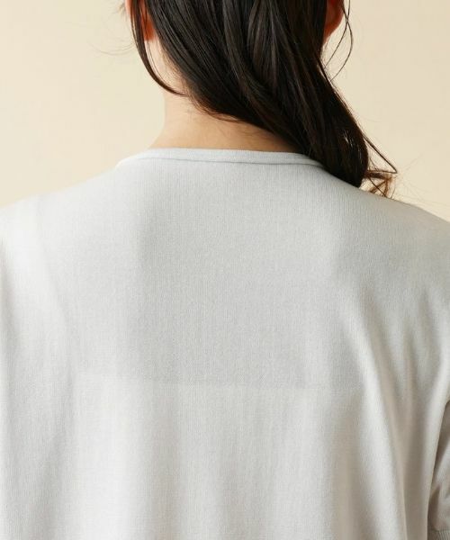 Leilian PLUS HOUSE / レリアンプラスハウス ニット・セーター | ラメラインチュール切替カットソー | 詳細8