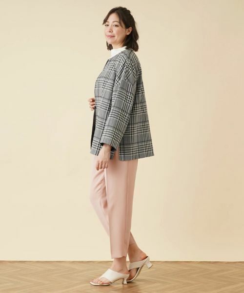 Leilian PLUS HOUSE / レリアンプラスハウス テーラードジャケット | チェックノーカラージャケット | 詳細20