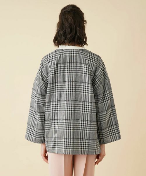 Leilian PLUS HOUSE / レリアンプラスハウス テーラードジャケット | チェックノーカラージャケット | 詳細24