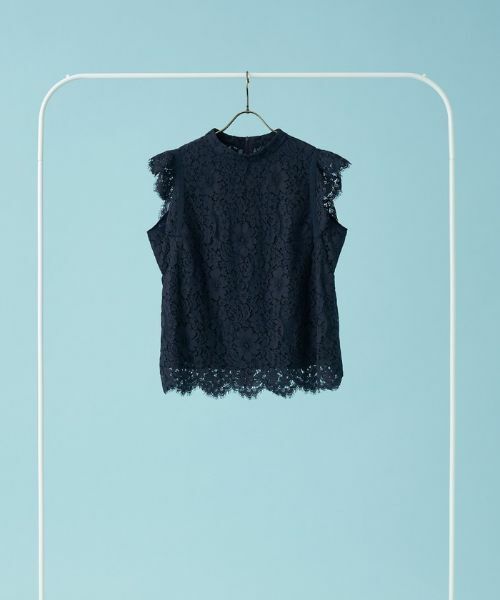 Leilian PLUS HOUSE / レリアンプラスハウス シャツ・ブラウス | レースノースリーブブラウス【プラス企画】 | 詳細1