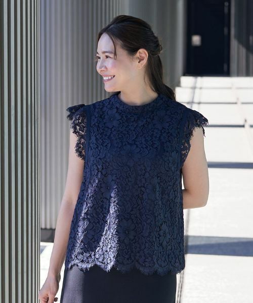 Leilian PLUS HOUSE / レリアンプラスハウス シャツ・ブラウス | レースノースリーブブラウス【プラス企画】 | 詳細12