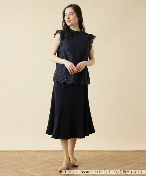 Leilian PLUS HOUSE / レリアンプラスハウス シャツ・ブラウス | レースノースリーブブラウス【プラス企画】 | 詳細2