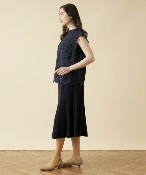 Leilian PLUS HOUSE / レリアンプラスハウス シャツ・ブラウス | レースノースリーブブラウス【プラス企画】 | 詳細3