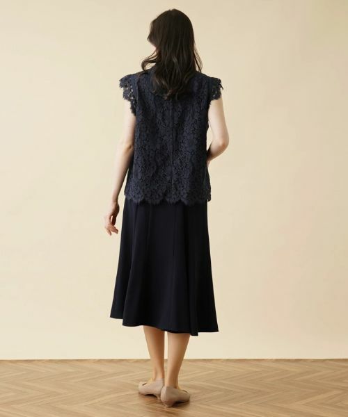 Leilian PLUS HOUSE / レリアンプラスハウス シャツ・ブラウス | レースノースリーブブラウス【プラス企画】 | 詳細4