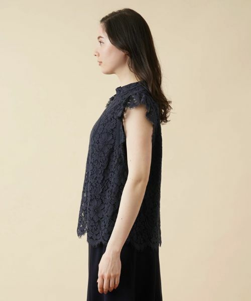 Leilian PLUS HOUSE / レリアンプラスハウス シャツ・ブラウス | レースノースリーブブラウス【プラス企画】 | 詳細5