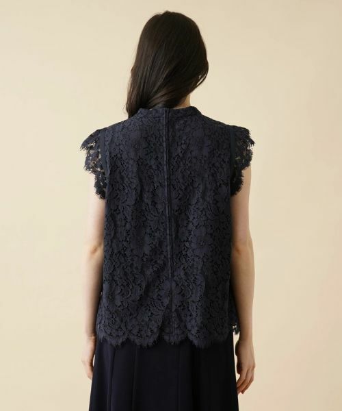 Leilian PLUS HOUSE / レリアンプラスハウス シャツ・ブラウス | レースノースリーブブラウス【プラス企画】 | 詳細6