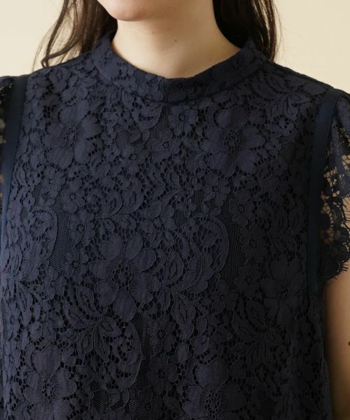 Leilian PLUS HOUSE / レリアンプラスハウス シャツ・ブラウス | レースノースリーブブラウス【プラス企画】 | 詳細7