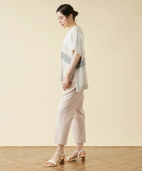 Leilian PLUS HOUSE / レリアンプラスハウス テーラードジャケット | ラメVネックニットベスト【TONET】 | 詳細2