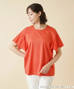 Leilian PLUS HOUSE / レリアンプラスハウス 格子柄プリントカットソー【プラス企画】 セール】 格子柄プリントカットソー【プラス企画】 （カットソー
