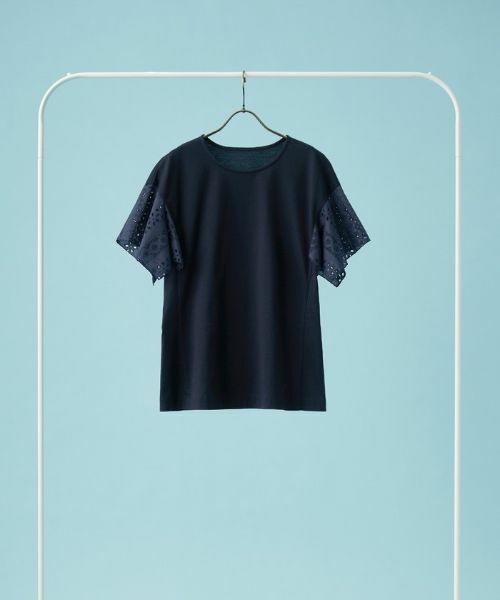 Leilian PLUS HOUSE / レリアンプラスハウス カットソー | レーススリーブカットソー【プラス企画】 | 詳細1
