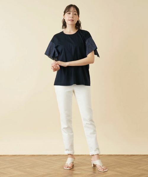 Leilian PLUS HOUSE / レリアンプラスハウス カットソー | レーススリーブカットソー【プラス企画】 | 詳細14